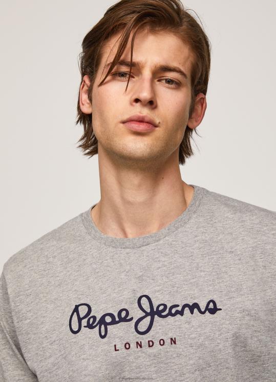 d792d791d7a8d799d79d_4n8xb1017_pepe_jeans_d797d795d795d790d7a8_d790d7a4d795d7a8_d797d795d79cd7a6d7aa_d798d7a8d799d7a7d795_d79bd7.jpg גברים 4N8XB1017 Pepe Jeans חוואר אפור חולצת טריקו כותנה לוגו מודפס – תמונה 1
