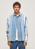 ⁦גברים 4N8XB1021 Pepe Jeans דֵנִים חולצת ג'ינס אוברסייז של דבון⁩ – תמונה ⁦2⁩