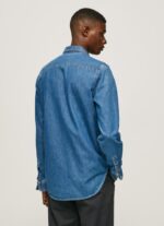 ⁦גברים 4N8XB1023 Pepe Jeans דֵנִים חולצת ג'ינס בגזרה דקיקה⁩ – תמונה ⁦4⁩