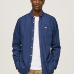 גברים 4N8XB1025 Pepe Jeans dulwich חולצת אוקספורד בכושר רגיל של fabio