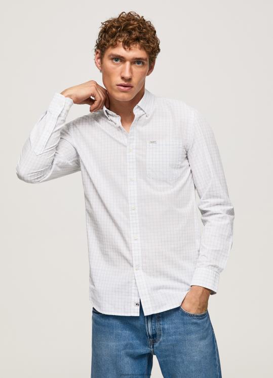 d792d791d7a8d799d79d_4n8xb1028_pepe_jeans_d79bd797d795d79c_d790d7a7d795d7a0d795d79ed799d7a7d794_d797d795d79cd7a6d7aa_d7a4d795d7a.jpg גברים 4N8XB1028 Pepe Jeans כחול אקונומיקה חולצת פופלין בגזרה דקיקה של לארי – תמונה 1