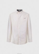 ⁦גברים 4N8XB1034 Pepe Jeans לבן חולצת אוקספורד בכושר רגיל של lynton⁩ – תמונה ⁦5⁩
