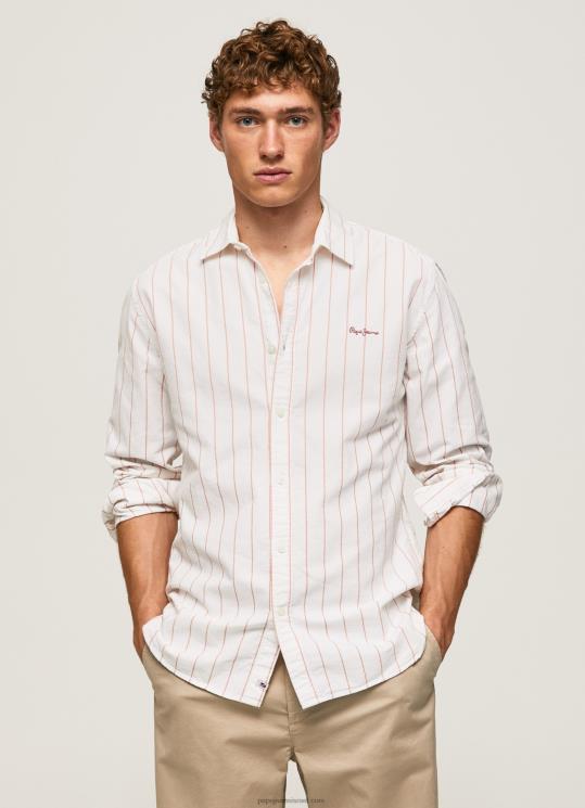 d792d791d7a8d799d79d_4n8xb1034_pepe_jeans_d79cd791d79f_d797d795d79cd7a6d7aa_d790d795d7a7d7a1d7a4d795d7a8d793_d791d79bd795d7a9d7a.jpg גברים 4N8XB1034 Pepe Jeans לבן חולצת אוקספורד בכושר רגיל של lynton – תמונה 1