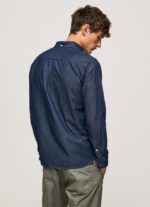 ⁦גברים 4N8XB1035 Pepe Jeans דֵנִים חולצת ג'ינס של פרטון⁩ – תמונה ⁦4⁩