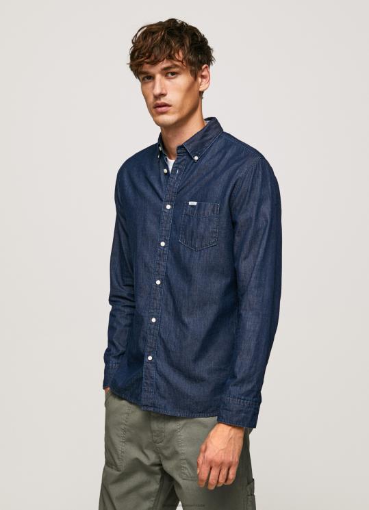 d792d791d7a8d799d79d_4n8xb1035_pepe_jeans_d793d6b5d7a0d6b4d799d79d_d797d795d79cd7a6d7aa_d792d799d7a0d7a1_d7a9d79c_d7a4d7a8d798d7.jpg גברים 4N8XB1035 Pepe Jeans דֵנִים חולצת ג'ינס של פרטון – תמונה 1