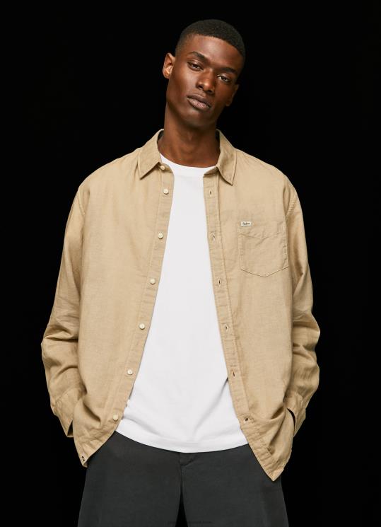 d792d791d7a8d799d79d_4n8xb1039_pepe_jeans_d792d6b8d79ed6b8d79c_d797d795d79cd7a6d7aa_d7a4d7a8d7a7d7a8_d7a2d79d_d7a9d7a8d795d795d7.jpg גברים 4N8XB1039 Pepe Jeans גָמָל חולצת פרקר עם שרוולים ארוכים – תמונה 1