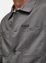 ⁦גברים 4N8XB1047 Pepe Jeans שטוף שחור חולצת אריג בגזרה רגועה⁩ – תמונה ⁦3⁩