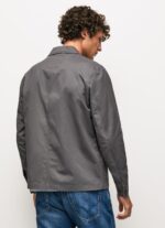⁦גברים 4N8XB1047 Pepe Jeans שטוף שחור חולצת אריג בגזרה רגועה⁩ – תמונה ⁦4⁩