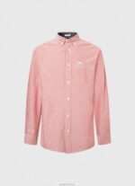 ⁦גברים 4N8XB1048 Pepe Jeans ורוד מעונן חולצת אוקספורד בכושר רגיל⁩ – תמונה ⁦5⁩
