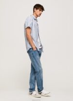 ⁦גברים 4N8XB1056 Pepe Jeans jarman לותר חולצת פסים בגזרה דקיקה⁩ – תמונה ⁦2⁩