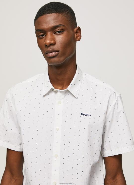 d792d791d7a8d799d79d_4n8xb1063_pepe_jeans_d79cd791d79f_d797d795d79cd7a6d794_d7a2d79d_d7a9d7a8d795d795d79cd799d79d_d7a7d7a6d7a8d7.jpg גברים 4N8XB1063 Pepe Jeans לבן חולצה עם שרוולים קצרים של לינדנברג – תמונה 1