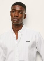 ⁦גברים 4N8XB1064 Pepe Jeans לבן חולצת דובי פסים של ליסלטון⁩ – תמונה ⁦3⁩