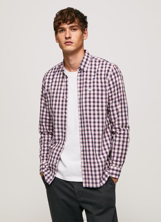 d792d791d7a8d799d79d_4n8xb1066_pepe_jeans_jarman_d79cd794d7a2d79ed799d7a1_d797d795d79cd7a6d794_d79ed7a9d795d791d7a6d7aa_d791d7a9d7.jpg גברים 4N8XB1066 Pepe Jeans jarman להעמיס חולצה משובצת בשני גוונים – תמונה 1