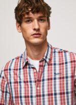 ⁦גברים 4N8XB1067 Pepe Jeans רַב חולצת פופלין משובצת לויק⁩ – תמונה ⁦3⁩