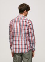 ⁦גברים 4N8XB1067 Pepe Jeans רַב חולצת פופלין משובצת לויק⁩ – תמונה ⁦4⁩