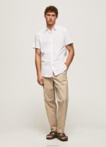 ⁦גברים 4N8XB1069 Pepe Jeans לבן חולצה עם שרוולים קצרים של lothersdale⁩ – תמונה ⁦2⁩