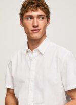 ⁦גברים 4N8XB1069 Pepe Jeans לבן חולצה עם שרוולים קצרים של lothersdale⁩ – תמונה ⁦3⁩