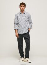 ⁦גברים 4N8XB1070 Pepe Jeans לבן חולצת פופלין lou slim fit⁩ – תמונה ⁦2⁩