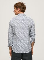 ⁦גברים 4N8XB1070 Pepe Jeans לבן חולצת פופלין lou slim fit⁩ – תמונה ⁦4⁩