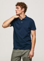 ⁦גברים 4N8XB1078 Pepe Jeans חיל הים חולצת טריקו עם לוגו⁩ – תמונה ⁦3⁩