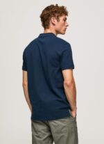 ⁦גברים 4N8XB1078 Pepe Jeans חיל הים חולצת טריקו עם לוגו⁩ – תמונה ⁦4⁩