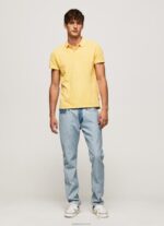 ⁦גברים 4N8XB1081 Pepe Jeans זוהר חולצת פולו פיקה עם לוגו רקום⁩ – תמונה ⁦2⁩