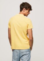 ⁦גברים 4N8XB1081 Pepe Jeans זוהר חולצת פולו פיקה עם לוגו רקום⁩ – תמונה ⁦4⁩