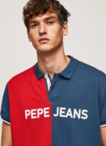 ⁦גברים 4N8XB1082 Pepe Jeans jarman חולצת פולו פיקה בצבע בלוק⁩ – תמונה ⁦3⁩