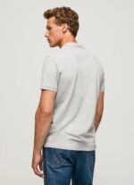 ⁦גברים 4N8XB1084 Pepe Jeans חוואר אפור חולצת טריקו עם לוגו⁩ – תמונה ⁦4⁩