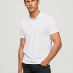 גברים 4N8XB1085 Pepe Jeans לבן חולצת טריקו עם לוגו