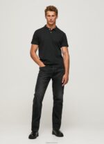 ⁦גברים 4N8XB1086 Pepe Jeans שָׁחוֹר חולצת טריקו עם לוגו⁩ – תמונה ⁦2⁩
