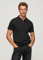 גברים 4N8XB1086 Pepe Jeans שָׁחוֹר חולצת טריקו עם לוגו