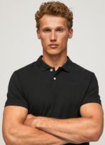 ⁦גברים 4N8XB1086 Pepe Jeans שָׁחוֹר חולצת טריקו עם לוגו⁩ – תמונה ⁦3⁩