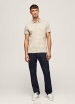 ⁦גברים 4N8XB1093 Pepe Jeans לֶתֶת חולצת פולו בהדפס פסים⁩ – תמונה ⁦2⁩
