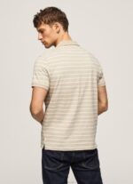 ⁦גברים 4N8XB1093 Pepe Jeans לֶתֶת חולצת פולו בהדפס פסים⁩ – תמונה ⁦4⁩