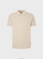 ⁦גברים 4N8XB1093 Pepe Jeans לֶתֶת חולצת פולו בהדפס פסים⁩ – תמונה ⁦5⁩
