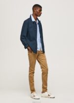 גברים 4N8XB1098 Pepe Jeans גָמָל מכנסי צ'ינו של ג'יימס דקים