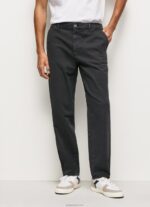⁦גברים 4N8XB1103 Pepe Jeans שטוף שחור מכנסי צ'ינו בגזרה רפויה⁩ – תמונה ⁦2⁩