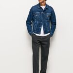 גברים 4N8XB1103 Pepe Jeans שטוף שחור מכנסי צ'ינו בגזרה רפויה
