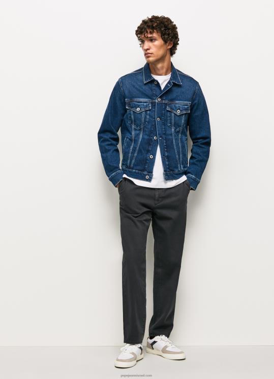 d792d791d7a8d799d79d_4n8xb1103_pepe_jeans_d7a9d798d795d7a3_d7a9d797d795d7a8_d79ed79bd7a0d7a1d799_d7a6d799d7a0d795_d791d792d796d7.jpg גברים 4N8XB1103 Pepe Jeans שטוף שחור מכנסי צ'ינו בגזרה רפויה – תמונה 1