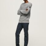 גברים 4N8XB1106 Pepe Jeans dulwich מכנסי צ'ינו בייסיק של סלואן