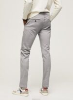 ⁦גברים 4N8XB1110 Pepe Jeans ארגנט מכנסי צ'ינו של ג'יימס דקים⁩ – תמונה ⁦3⁩