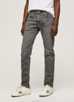 ⁦גברים 4N8XB1118 Pepe Jeans אפור מודרני ג'ינס רגיל מחודד⁩ – תמונה ⁦2⁩