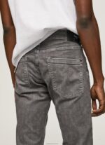 ⁦גברים 4N8XB1118 Pepe Jeans אפור מודרני ג'ינס רגיל מחודד⁩ – תמונה ⁦4⁩