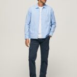 גברים 4N8XB1125 Pepe Jeans dulwich מכנסי צ'ינו בהתאמה רגילה של שון