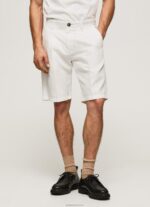 ⁦גברים 4N8XB1128 Pepe Jeans שֶׁנהָב מכנסי ארקין צ'ינו עם קפלים⁩ – תמונה ⁦2⁩