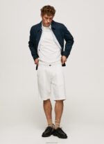 גברים 4N8XB1128 Pepe Jeans שֶׁנהָב מכנסי ארקין צ'ינו עם קפלים