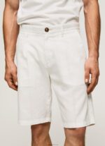 ⁦גברים 4N8XB1128 Pepe Jeans שֶׁנהָב מכנסי ארקין צ'ינו עם קפלים⁩ – תמונה ⁦3⁩