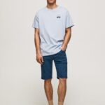 גברים 4N8XB1129 Pepe Jeans jarman מכנסי ברמודה קצרים מכותנה