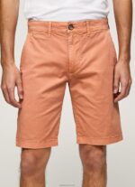 ⁦גברים 4N8XB1132 Pepe Jeans תפוז דלעת מכנסי צ'ינו קצרים מכותנה⁩ – תמונה ⁦3⁩